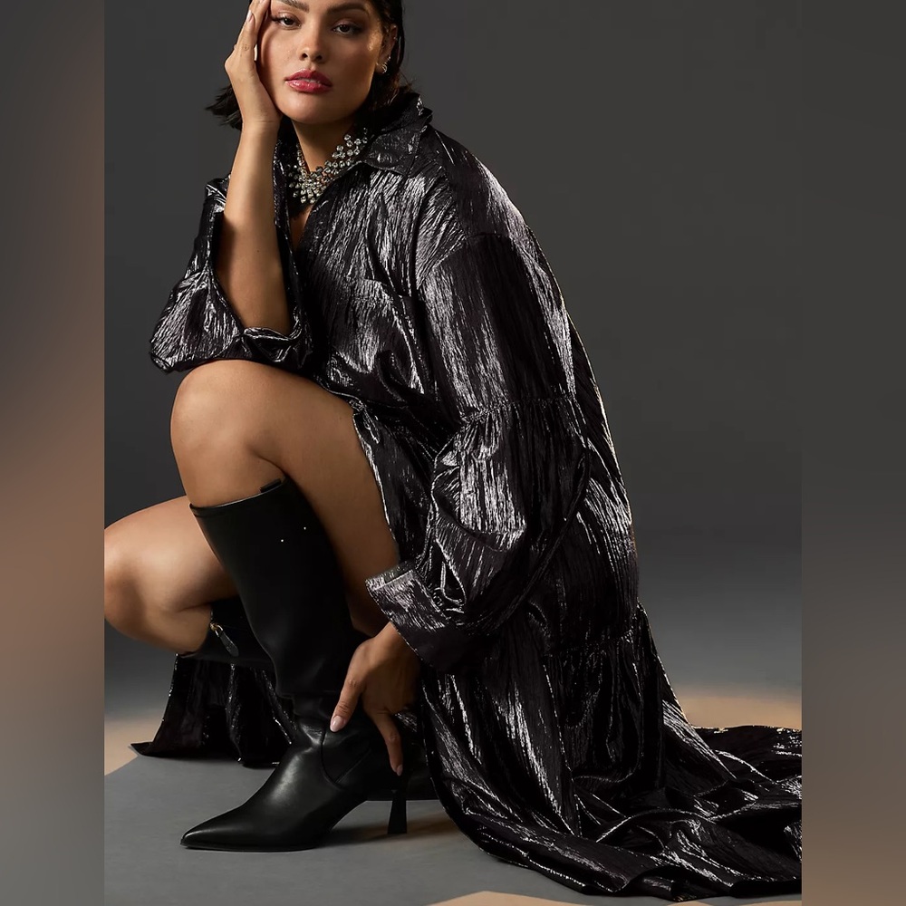 Pilcro Long-Sleeve Metallic Dress - Picture 4 of 7
